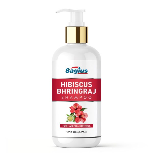 Hibiscus Bhringraj Shampoo I 280ml I Ayurvedic Shampoo for Hair Fall Control